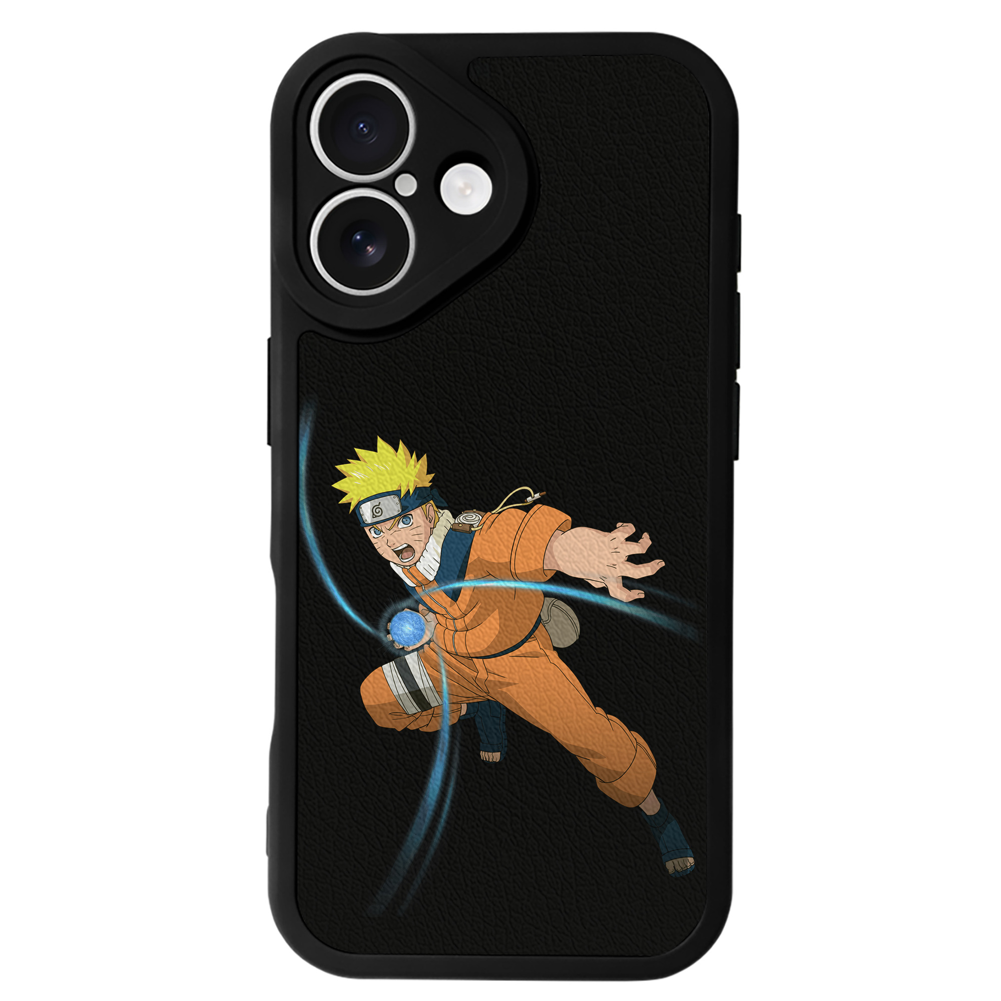 （画像用） NARUTO -ナルト- うずまき ナルト Uzumaki Naruto 【iPhone 16シリーズ対応】シリコンスマホケース（レザー調） 材質：シリコン